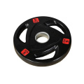 OEM Wholesale Cheap 2.5kg, 5kg, 10kg, 15kg, 20kg, 25 kg Weight Barbell Bumper Plate Rubber Tri-grip Bumper Plates